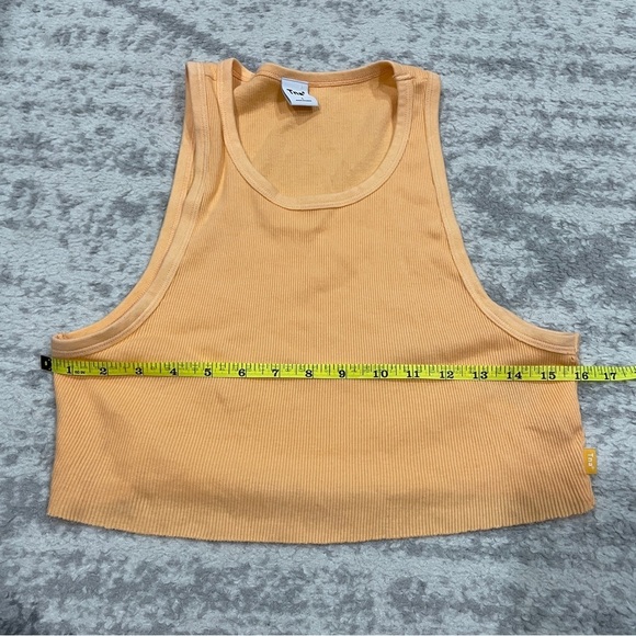 TNA Orange Ribbed Cropped Tank Top - Picture 9 of 9